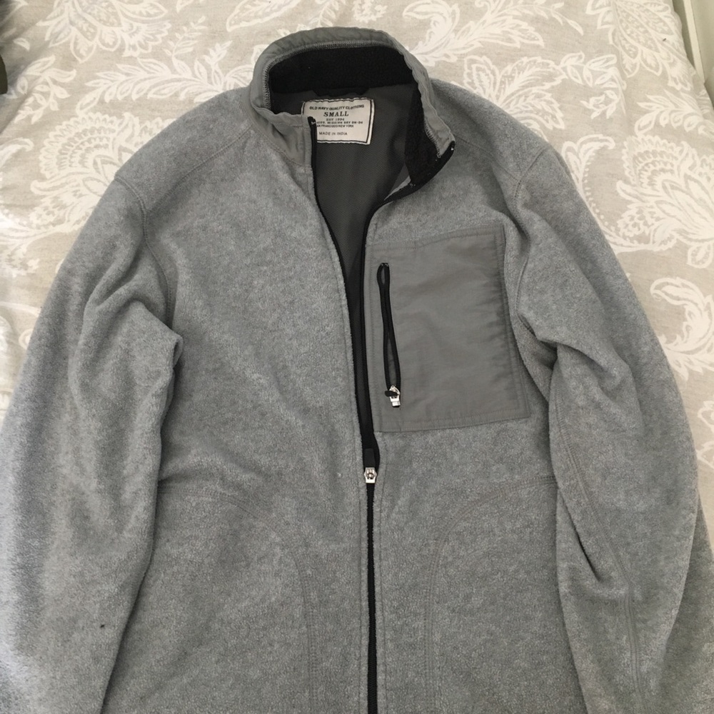 old navy grey fleece